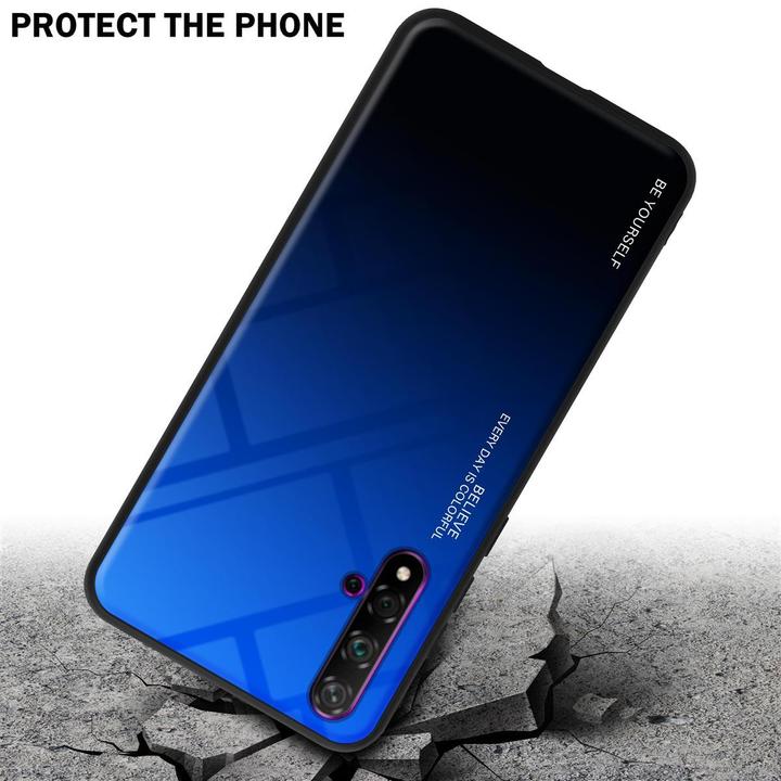 Image du produit Cadorabo Couverture en verre TPU 2 couleurs (TCL 20S, K20, Huawei Nova 5T)