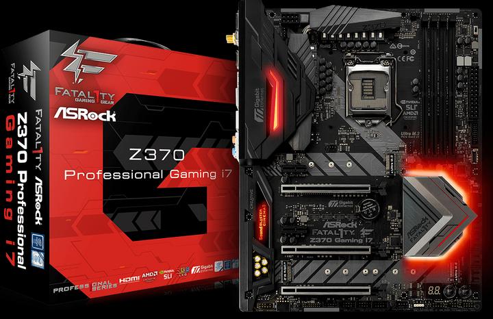 Produktbild AsRock Fatal1ty Z370 Professional Gaming i7 (LGA 1151, Intel Z370, ATX)