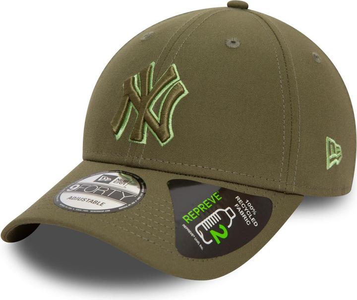 New Era 9Forty Strapback Cap - OUTLINE New York Yankees oliv
