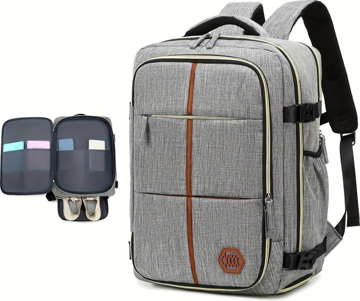 Only-Bags.Store Multifunktionaler Reiserucksack, Laptop-Schultasche mit Airline-Zulassung