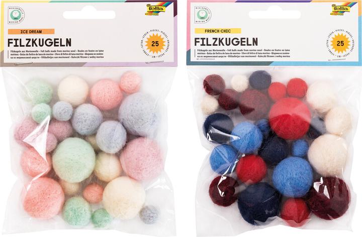 Actual product image Folia Felt balls
