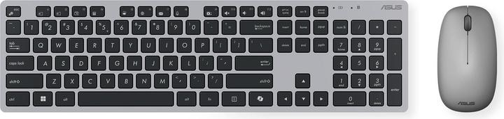 Image du produit ASUS W5000 | Ensemble clavier et souris | Sans fil | US | Gris (US, Sans fil)