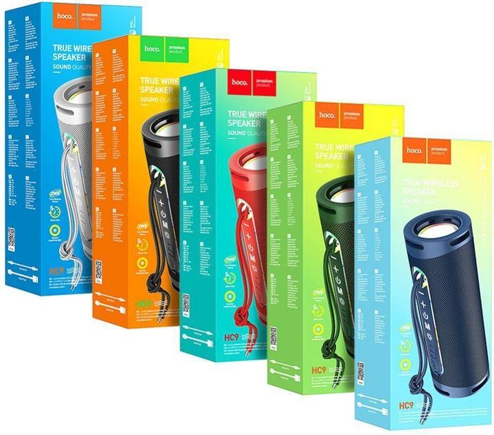 Produktbild Hoco - Wireless Speaker Dazzling pulse (HC9) - with Ambient Light, Bluetooth 5.1, 10W - Blue (5 h)