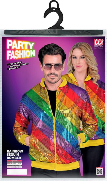 Produktbild Widmann Paillettenjacke in Regenbogen Muster Unisex (S, M)