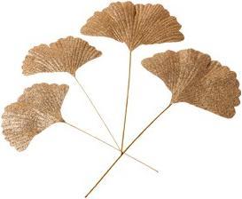 Produktbild Arty Fêtes Gingkoblätter Mit Goldglitter
