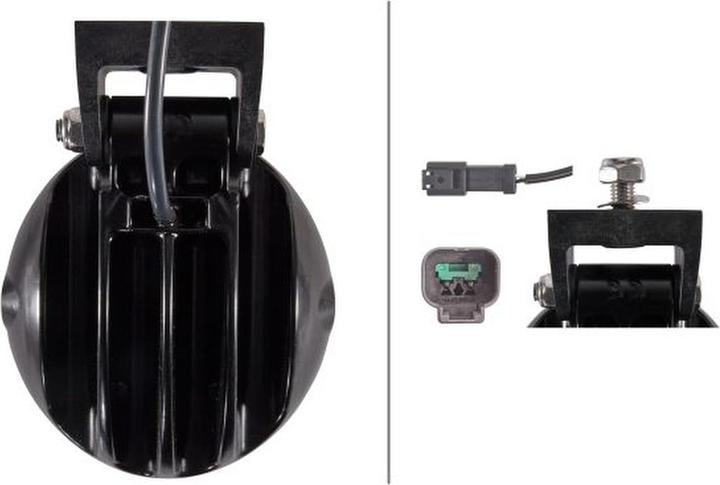 Actual product image Hella 1GM 996 136-511 Mega Beam LED Gen. IV for close-range illumination, surface-mounted, 12V/24V