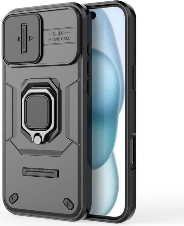 Actual product image Cover-Discount iPhone 16 Plus - Armor Case with kickstand (Apple iPhone 16 Plus)