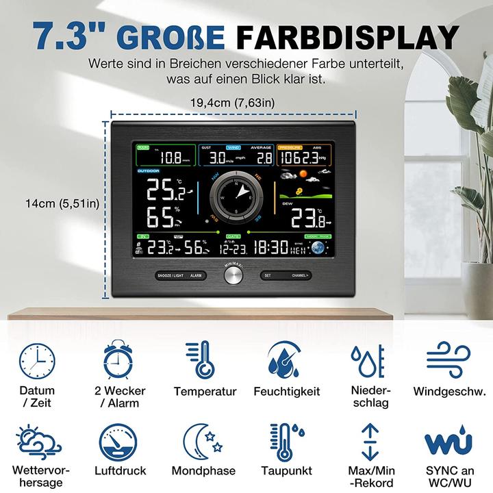 Actual product image Uzoli Weather Station FT0367