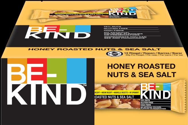 Immagine prodotto Be-Kind Noci tostate al miele e sale marino 12 pezzi (480 g)