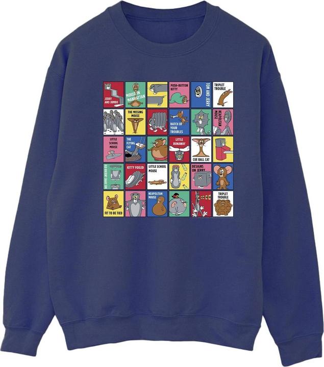 Tom & Jerry Grid Squares Sweatshirt (M)