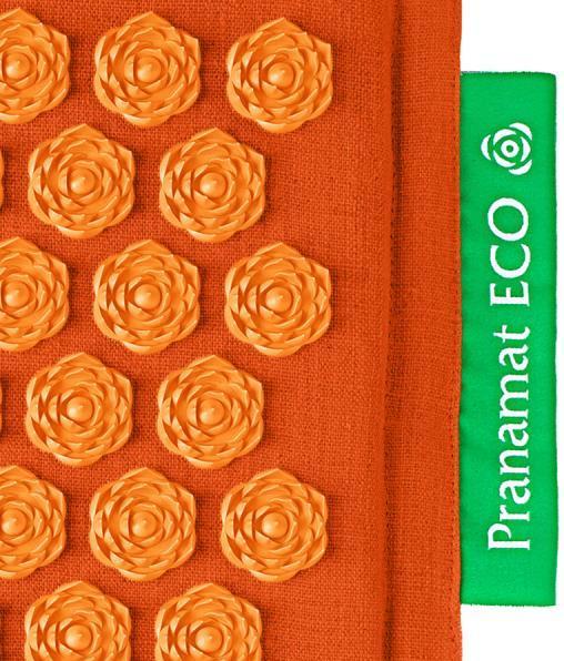 Produktbild Pranamat Eco Massage Set – Matte und Kissen dunkelorange