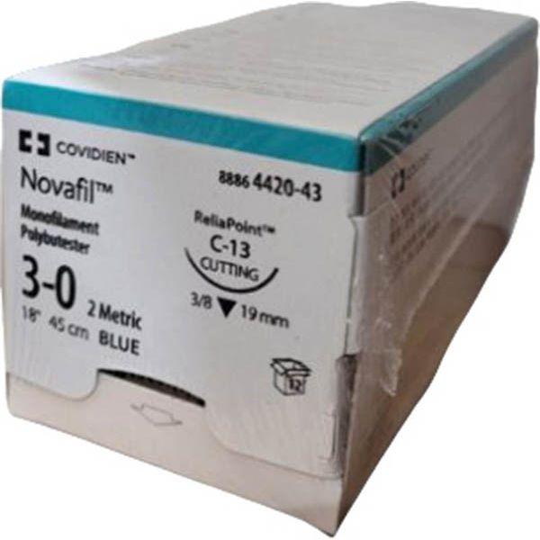 Immagine prodotto Novafil 45cm blu C-13 3-0, 12 pezzi