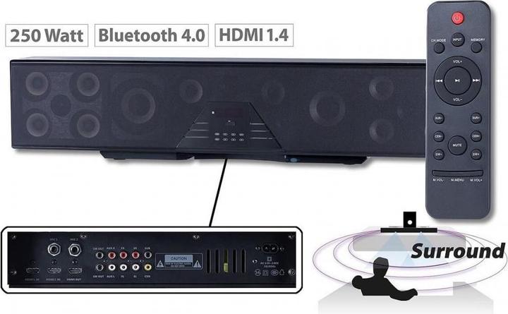 Produktbild Auvisio 6-Kanal-3D-Soundbar (125 W, 5.1 Kanal)