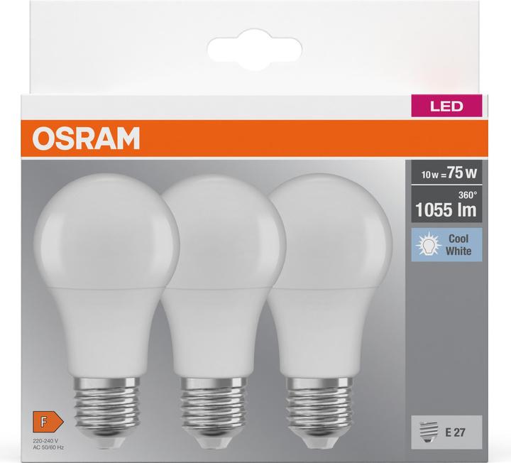 Immagine prodotto Osram Forma del bulbo (E27, 10.50 W, 1060 lm, 3 x, F)