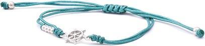 Beneto Corded turquoise kabbalah bracelet Rudder AGB572 (L)