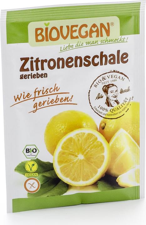 Image du produit Biovegan Zeste de citron râpé bio (9 g)