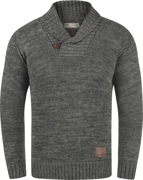 Immagine prodotto Solid Phil Maglione In Maglia Grossa Pullover Maglieria Da Uomo Con Collo A Scialle In Cotone 100% (XL)