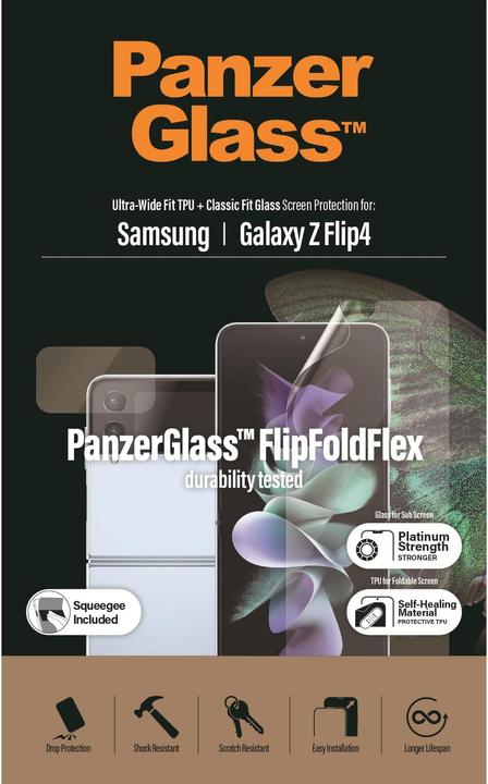 Immagine prodotto PanzerGlass Vestibilità ultra ampia (1 Pezzo/i, Samsung Galaxy Z Flip4)