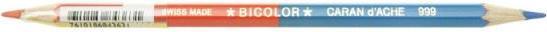 Actual product image Caran d'Ache Prismalo Aquarelle Bicolor Farbstift (Blue, Red, 1 x)