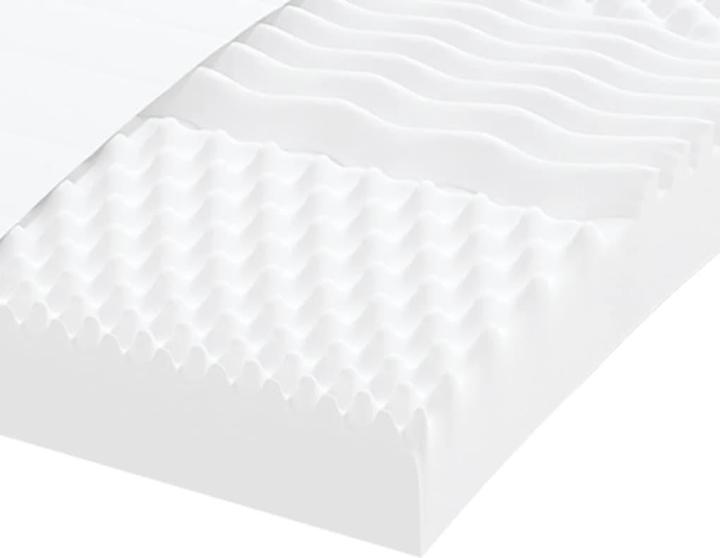 Actual product image VidaXL Schaumstoffmatratze 90 x 220 cm 7-Zonen Härtegrad 20 ILD (90 x 220 cm, Foam core)