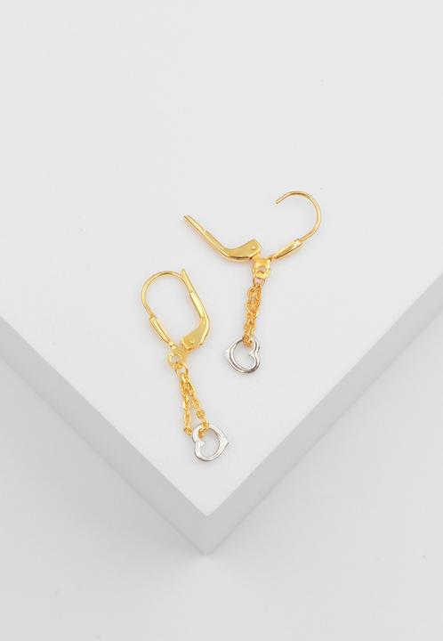 Image du produit Muau Boucles d'oreilles (750, Or jaune 18 carats, Or blanc)