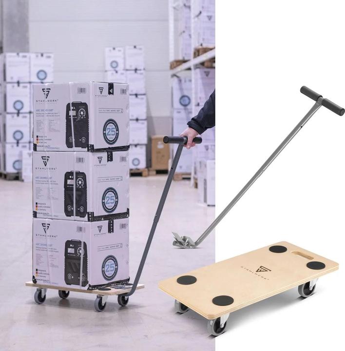 Produktbild Stahlwerk Rollwagen TRS-250 ST mit Handgriff 250 kg Tragkraft Plattformwagen (250 kg)