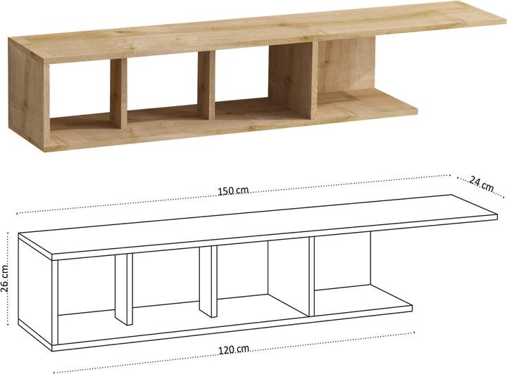 Actual product image Kalune Design Martha (150 x 24 x 26 cm)