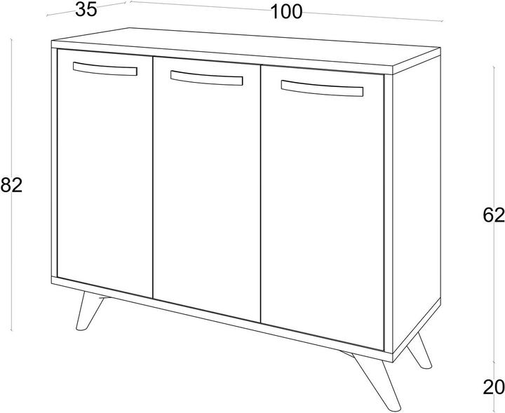 Actual product image Homitis Sunny (100 x 35 x 82 cm)