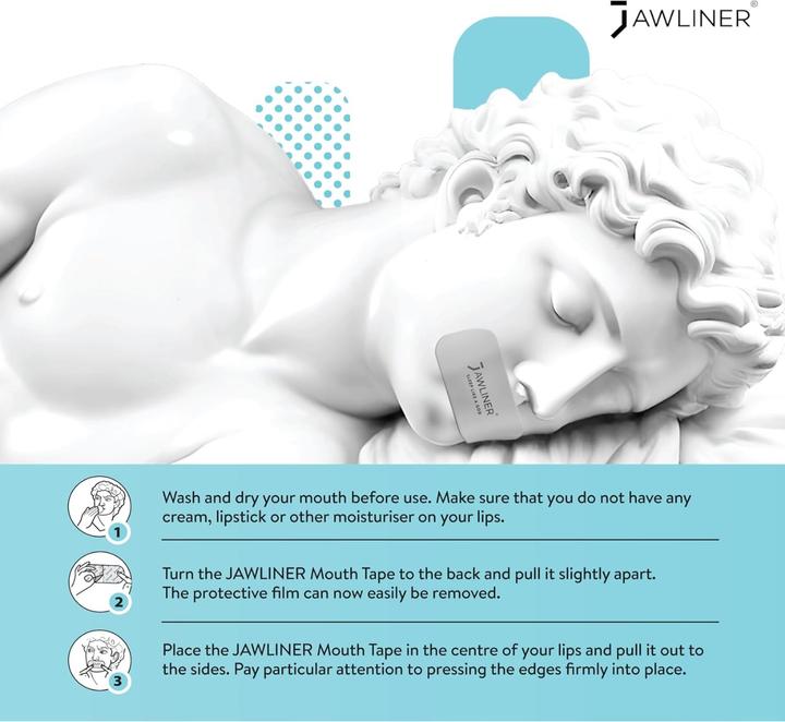Actual product image Jawliner Mouth Tape Mouth plasters
