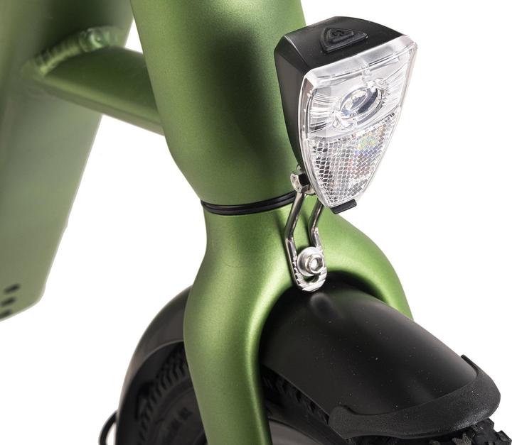 Actual product image Adore E-Citybike 20" aluminium compact bike C-200 Compact Bike rear motor 45NM / 10,4Ah metallic green (42 cm)