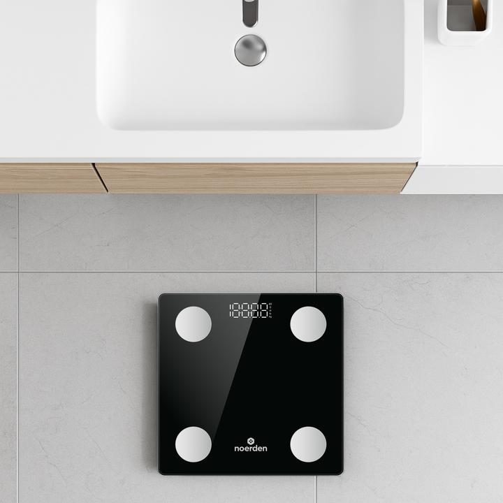 Actual product image Noerden VITA Smarte Personenwaage mit Bluetooth schwarz