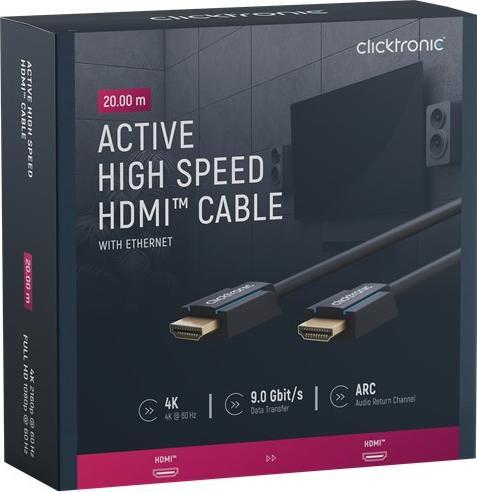 Actual product image clicktronic HDMI (Typ A) — HDMI (Typ A) (20 m, HDMI)