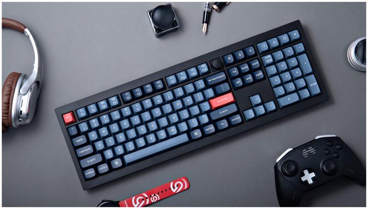 Actual product image Keychron V6 Max QMK/VIA Wireless Custom Mechanical Keyboard Fully Assembled Knob,Carbon Black, Gater (US, Wireless)