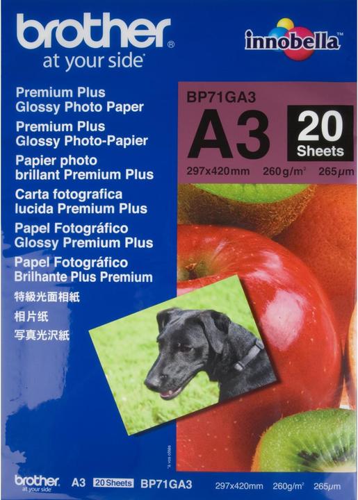Produktbild Brother Premium Plus Glossy (260 g/m², A3, 20 x)