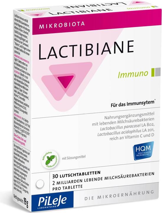 Actual product image Lactibiane Immuno 2M lozenge (30 Piece, Pills, 32 g)