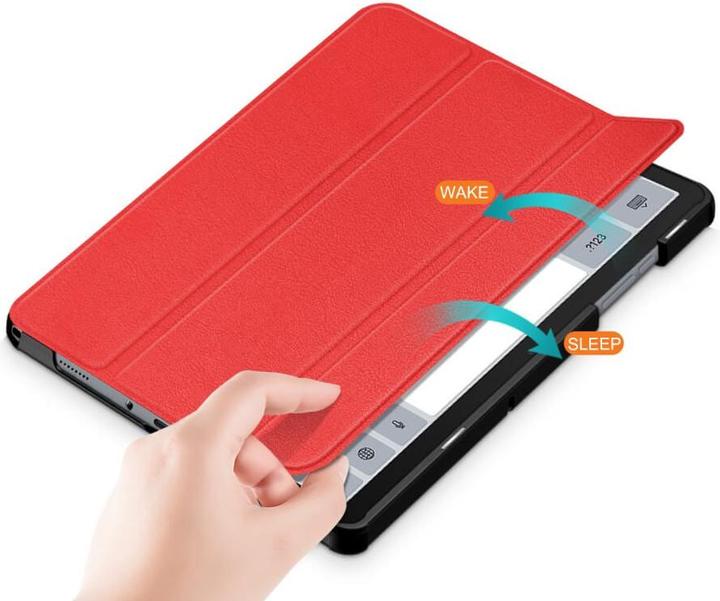 Actual product image Cover-Discount Galaxy Tab A9+ - Tri-fold Smart Case red (Galaxy Tab A9+)