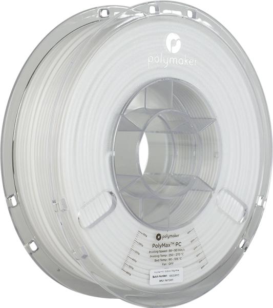 Image du produit Polymaker Filament PCMax™ (PC, 2.85 mm, 750 g, Blanc)