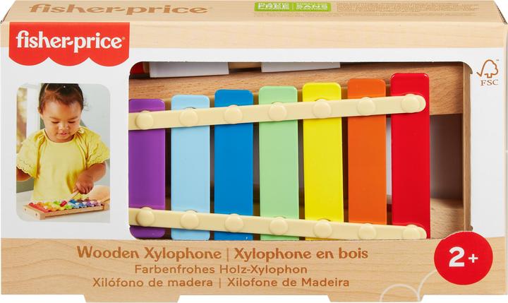 Actual product image Fisher-Price colourful xylophone with wooden hammer game (Multilingual)