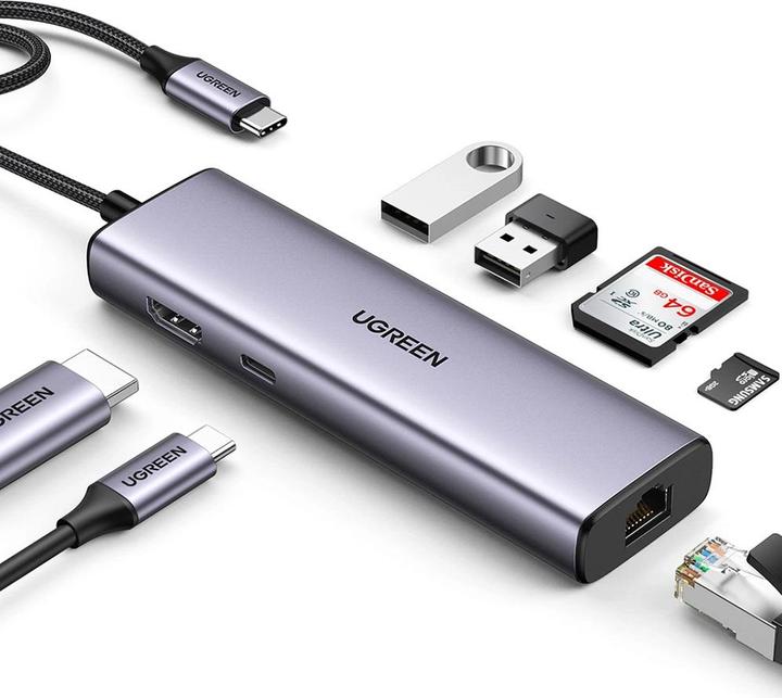 Actual product image Ugreen USB Hub 3.0 (USB-C, 5 Ports)