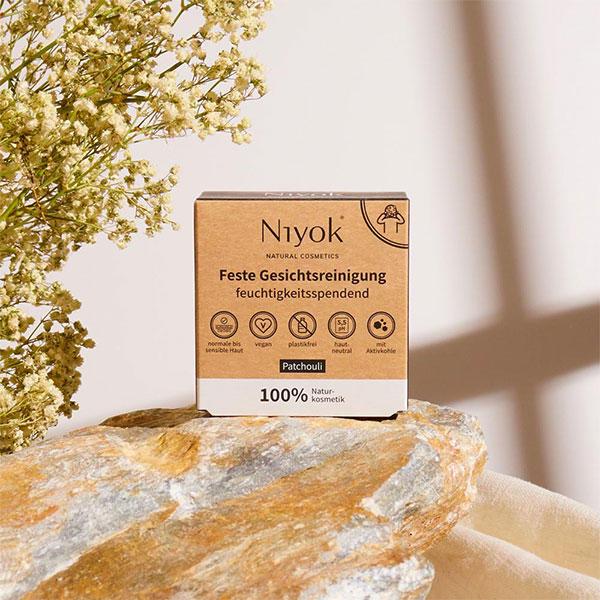 Actual product image Niyok Solid Face Cleanser Patchouli 80 g (Soap)