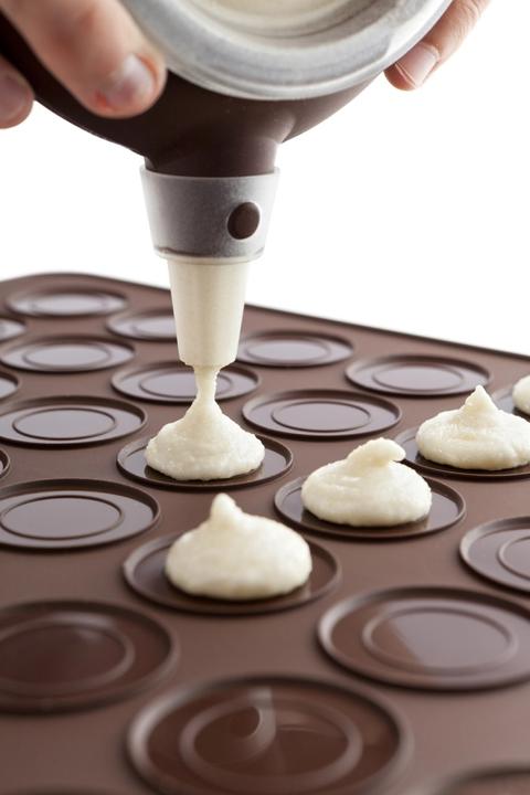 Image du produit Lékué Macaron set, 1x moule, 1x Decomax m douilles
