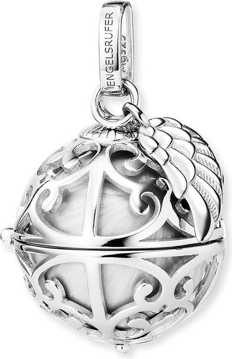 Engelsrufer mit Flügel Anhänger (925er Silber, Messing)
