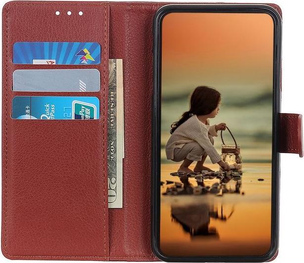 Actual product image MU Classic Litchi Leather Bookcover Series (Apple iPhone 13 Pro Max)
