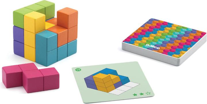 Actual product image Djeco Cubissimo (German, French, Italian, English)