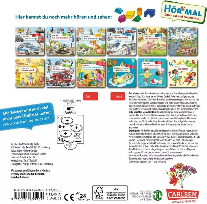 Actual product image Listen (sound book): The colours (German)