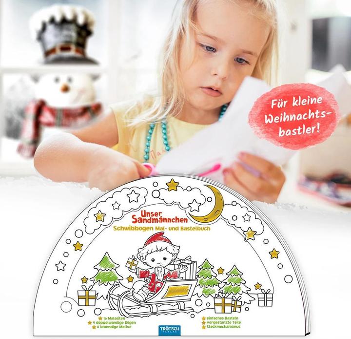 Produktbild Unser Sandmännchen Schwibbogen Mal- und Bastelbuch
