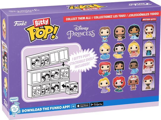 Produktbild Funko Disney Princesses pack 4 figurines Bitty POP! Vinyl Belle 2,5 cm