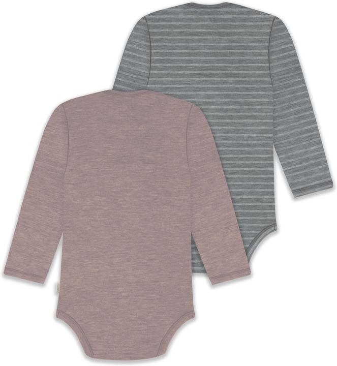 Produktbild Normani 2er Pack Baby Merino Body Langarm „Auckland" - 9381 (56)