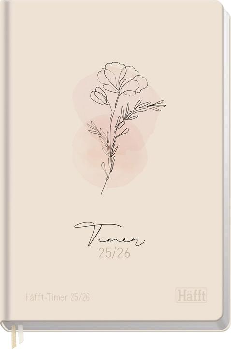 Calendario scolastico Häfft® Verlag 2025/2026 beige (A5, Tedesco)