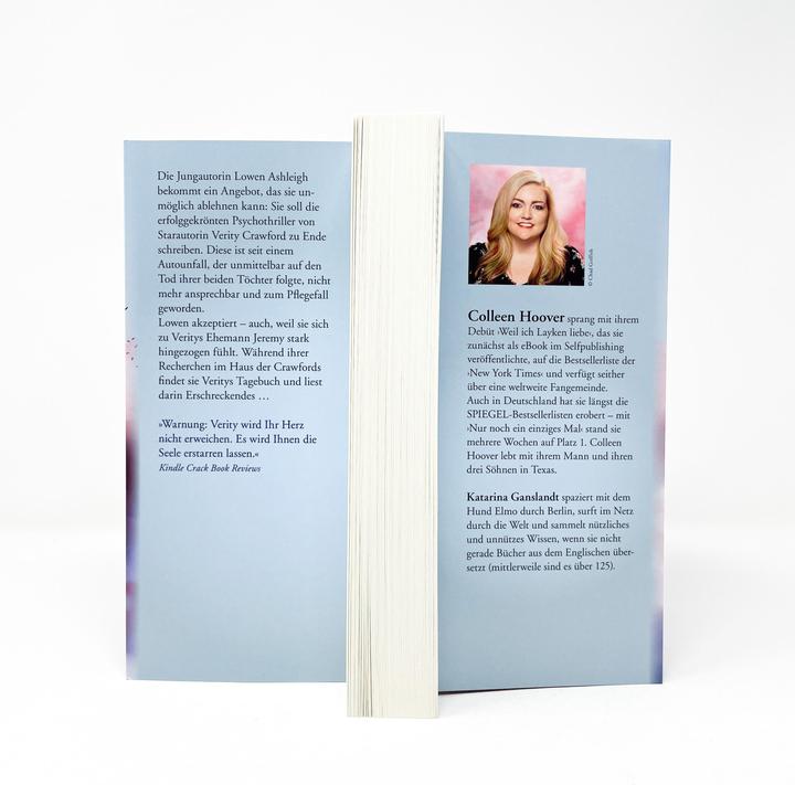 Actual product image Verity (German, Colleen Hoover., 2020)